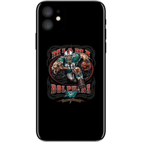 Liquid Blue NFL Miami Dolphins Running Back iPhone 11 Skin